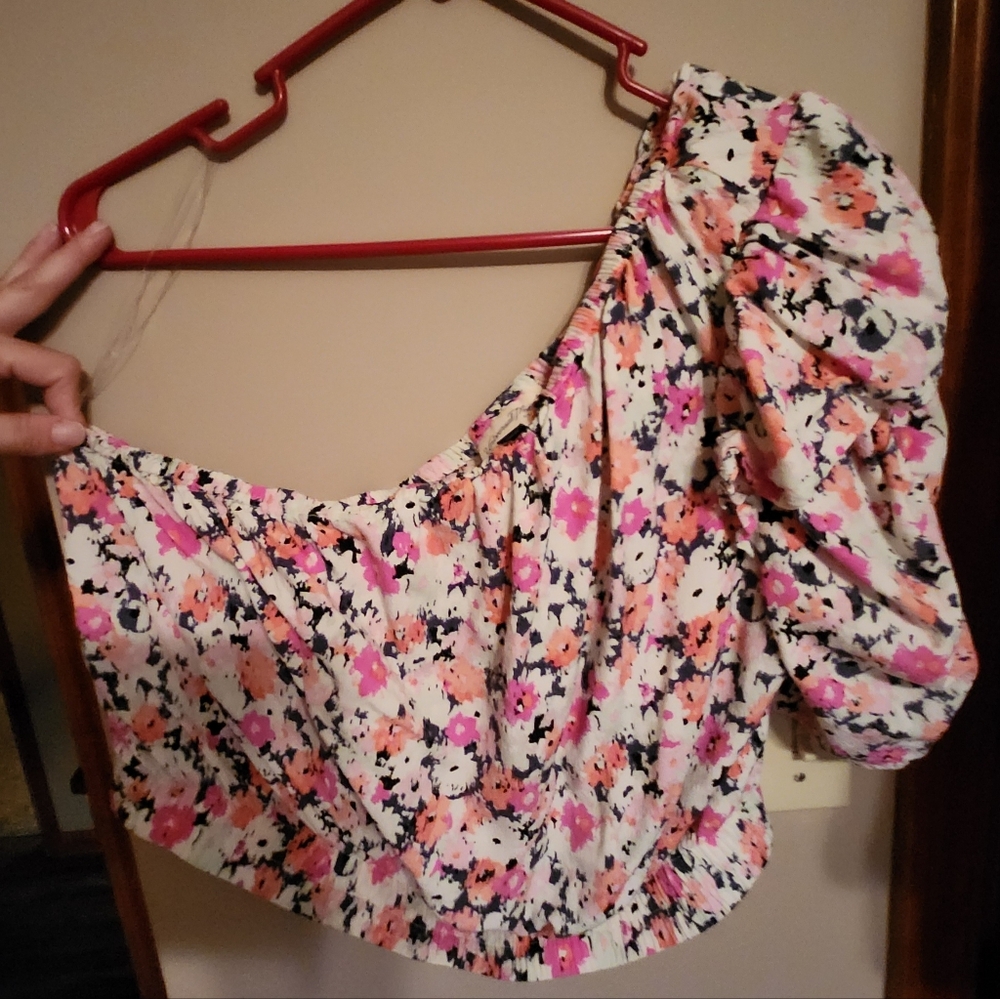 Off the shoulder crop top